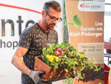 Karl Ploberger im max.center Wels