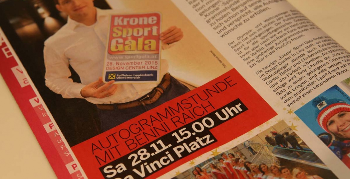 Foto © pluscity.at Autogrammstunde mit Benni Raich - Plus City
